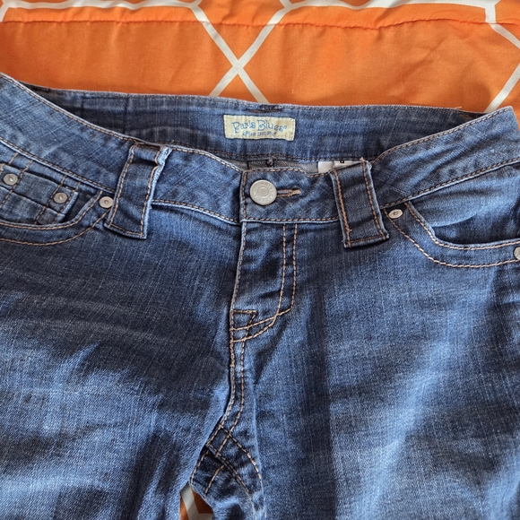 Paris Blues Flare Denim Stretch Women's Juniors Size 9 Y2K 2000s - Picture 2 of 8